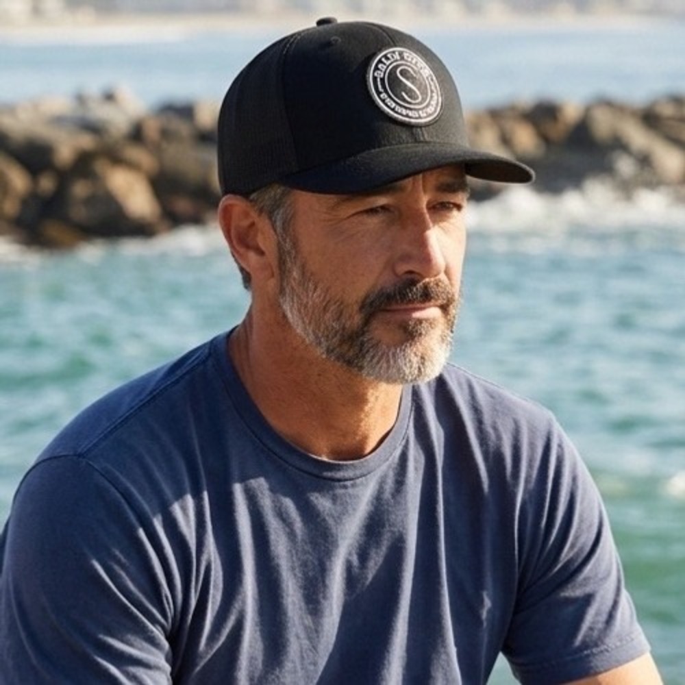 Salty Crew Tippet Black‎ Mesh Trucker Hat Mens Snapback Fishing Cap Logo Patch